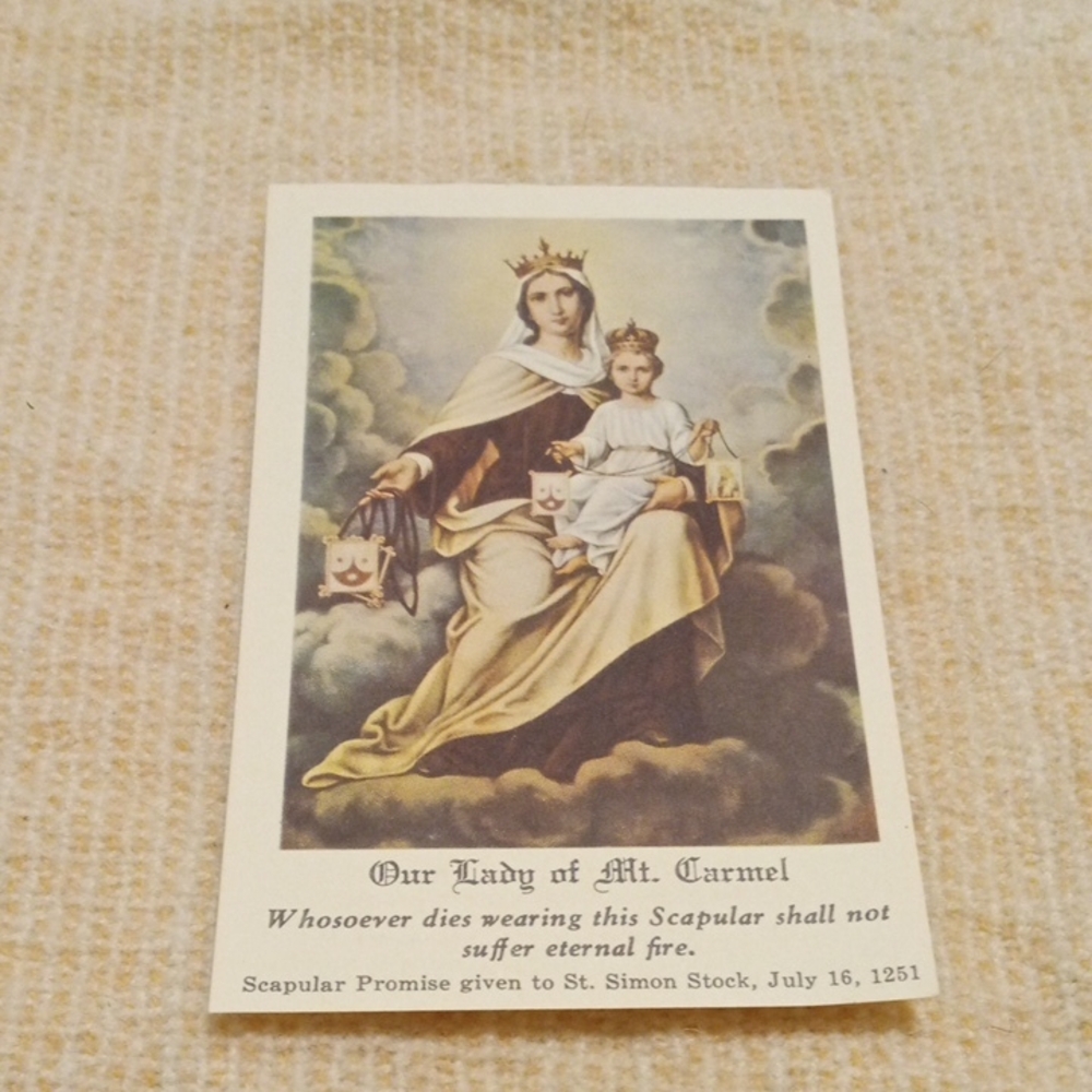 Vgt Our Lady of Mt. Carmel Religious Card
